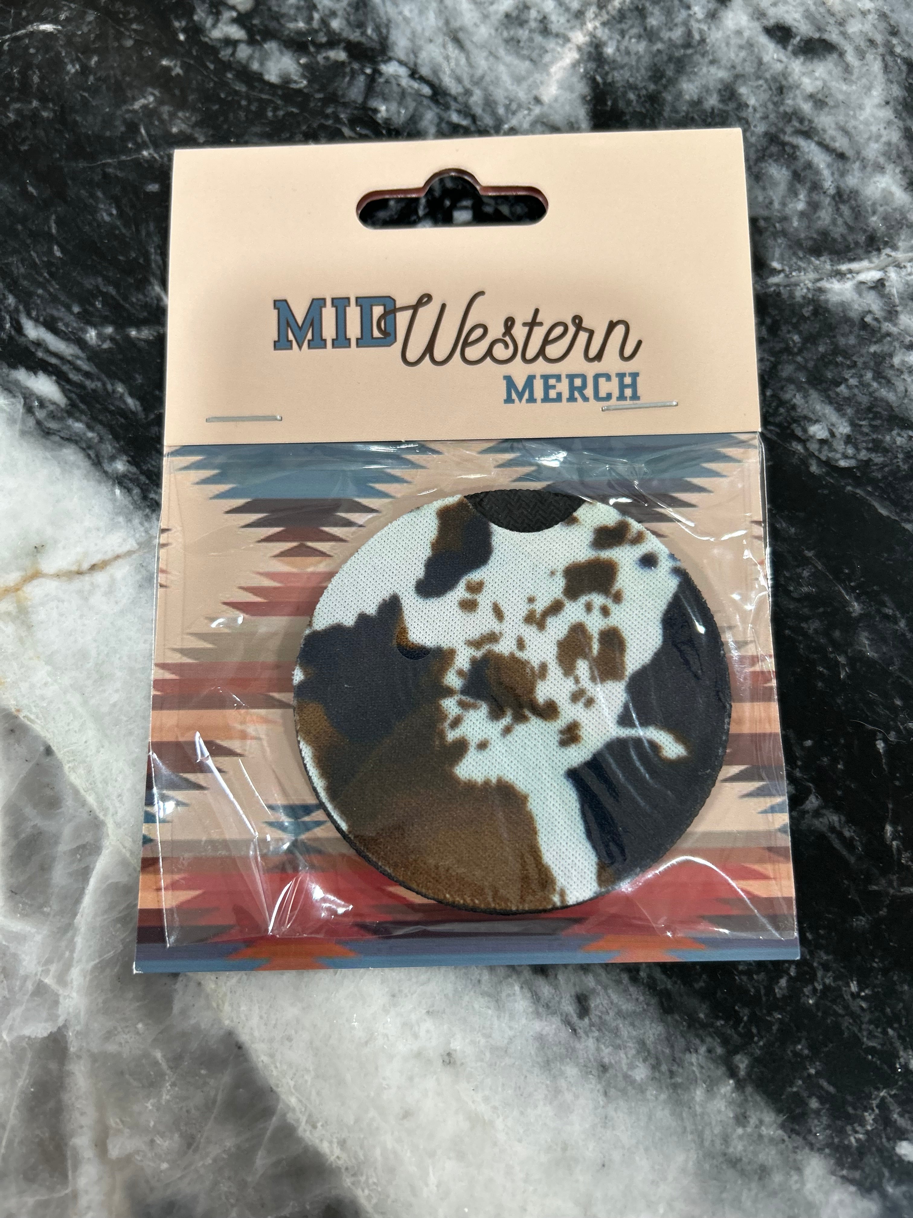 Cowprint Car Coasters